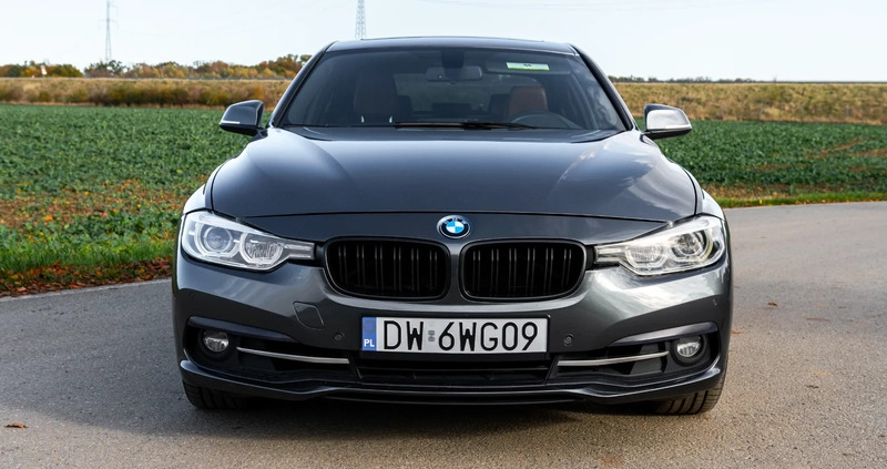 BMW Seria 3 cena 74900 przebieg: 186000, rok produkcji 2017 z Wrocław małe 301